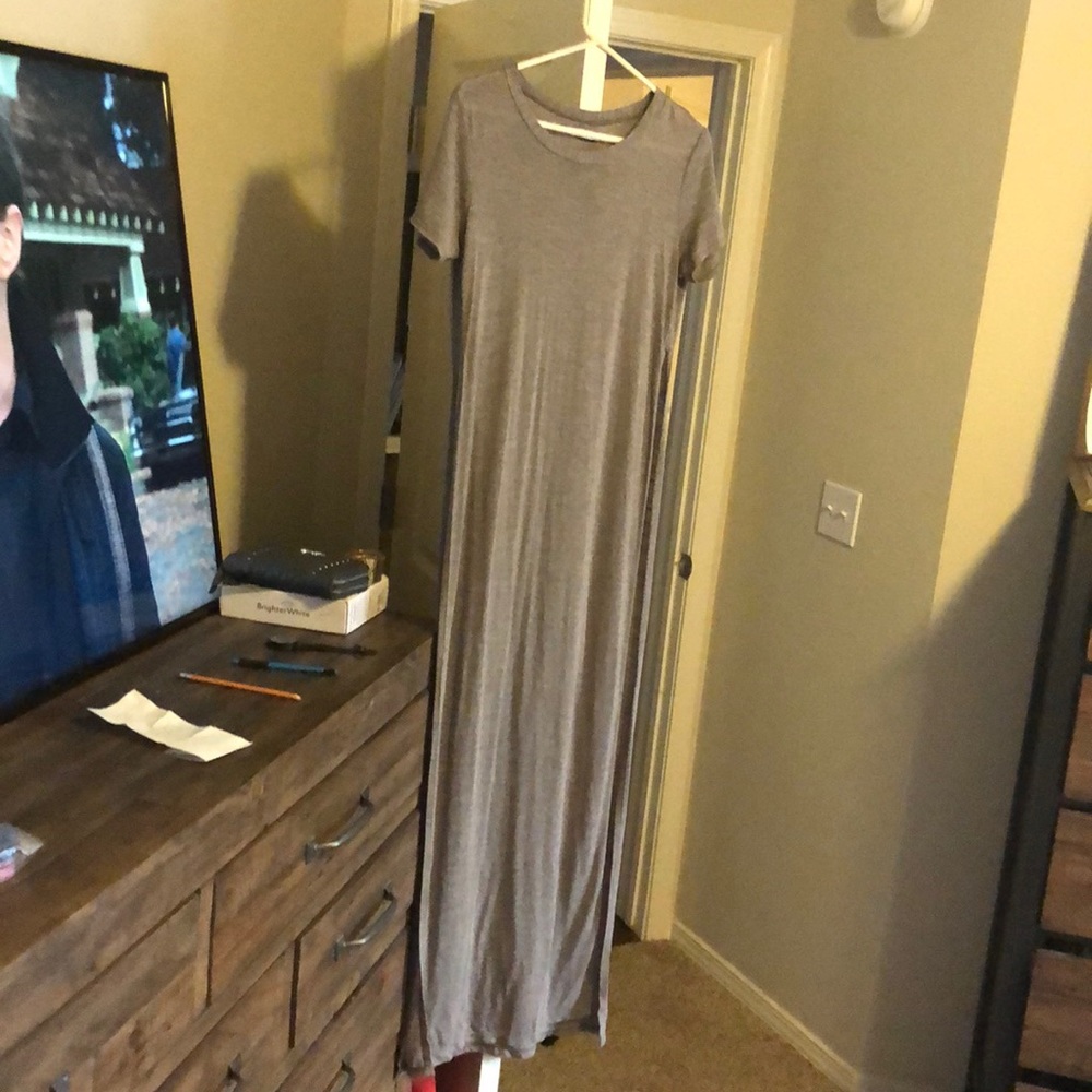 Super long Shirt/dress - taupe color